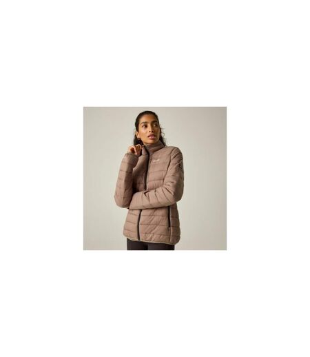 Womens/ladies Marizion Quilted Jacket Mocha Light Vanilla Regatta
