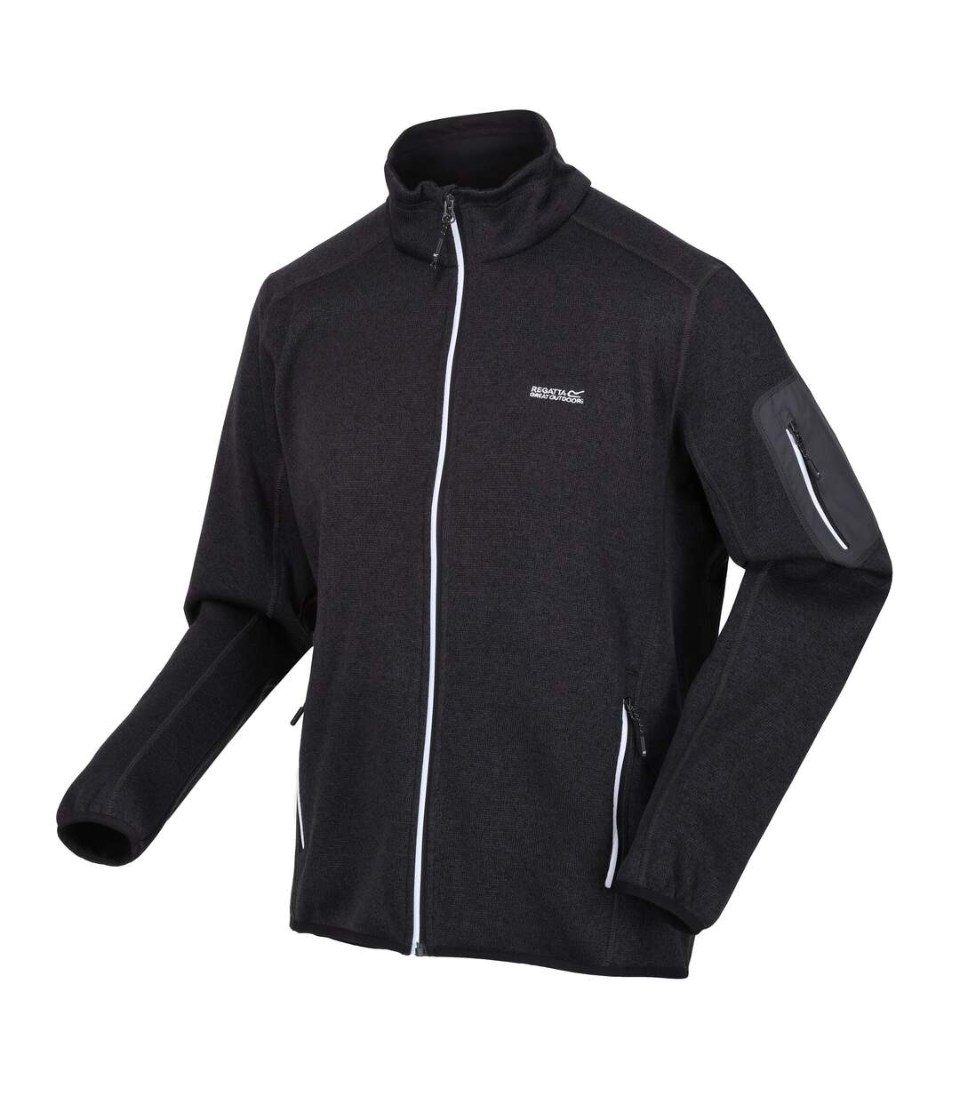 Mens newhill marl full zip fleece jacket ash Regatta-3