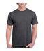 Unisex adult heather t-shirt dark heather Gildan-4