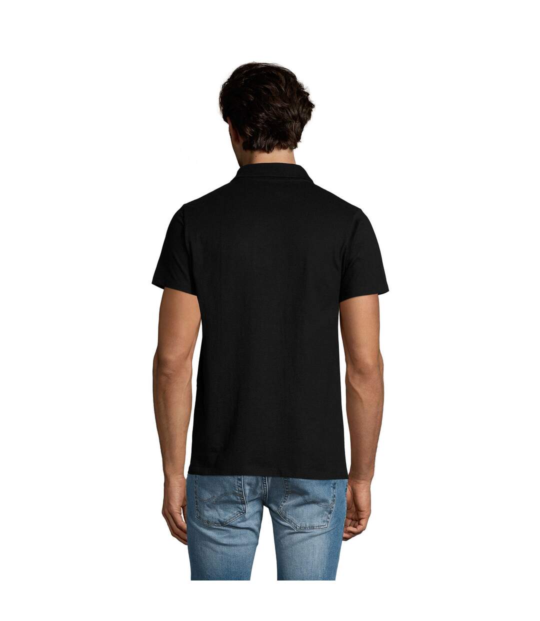 Polo Prescott Homme Noir SOLS-3