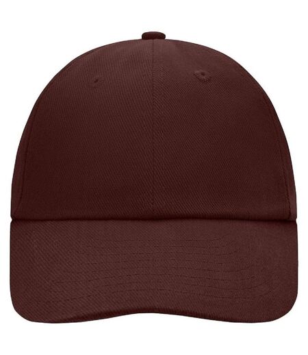 Casquette à visière coton - MB6111 - marron brun foncé