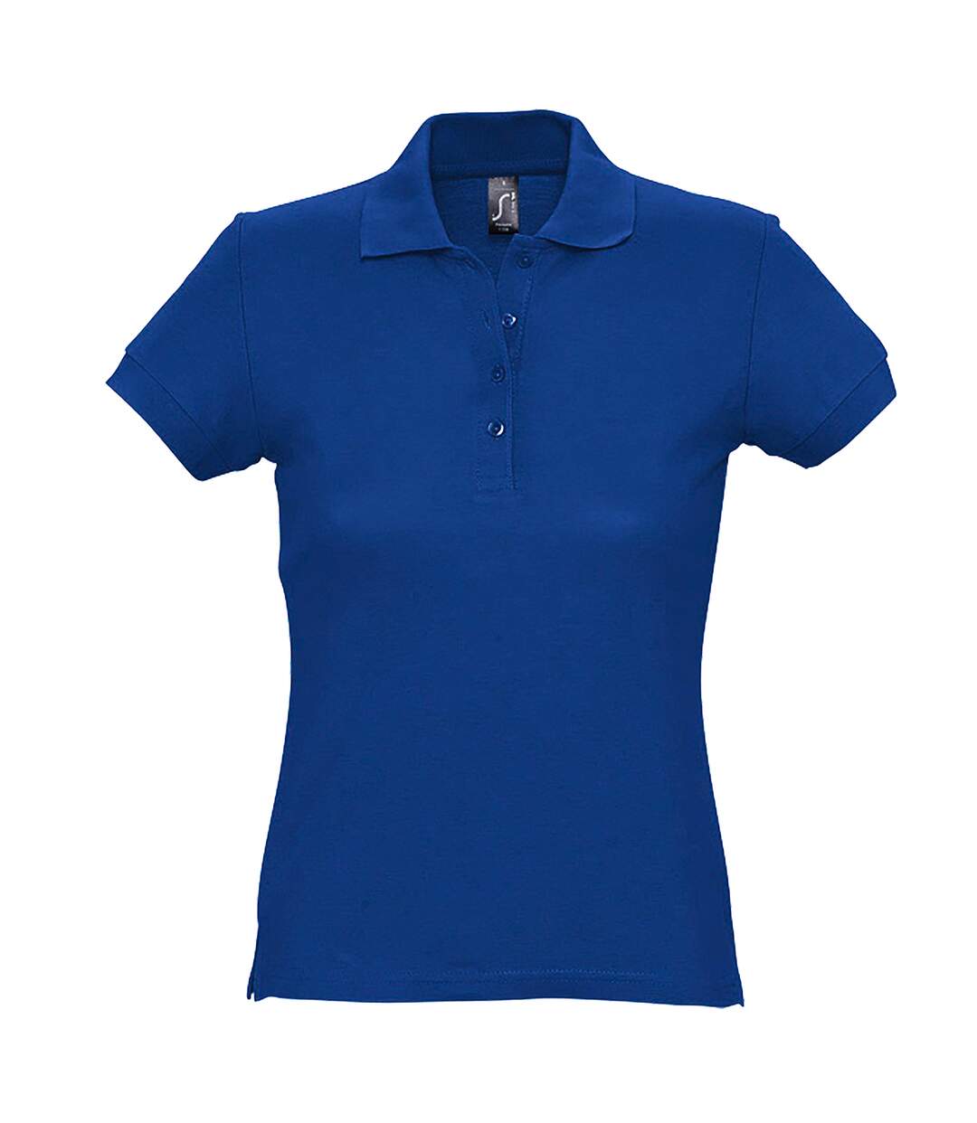 Passion polo 100% coton à manches courtes femme bleu roi SOLS