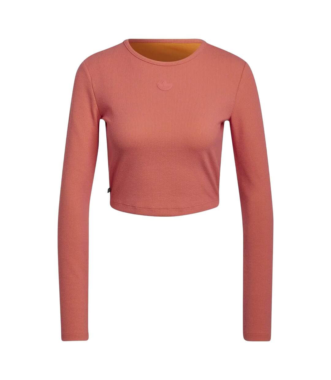 Womens/ladies Originals Slim Sports Crop Top Pink Adidas-2