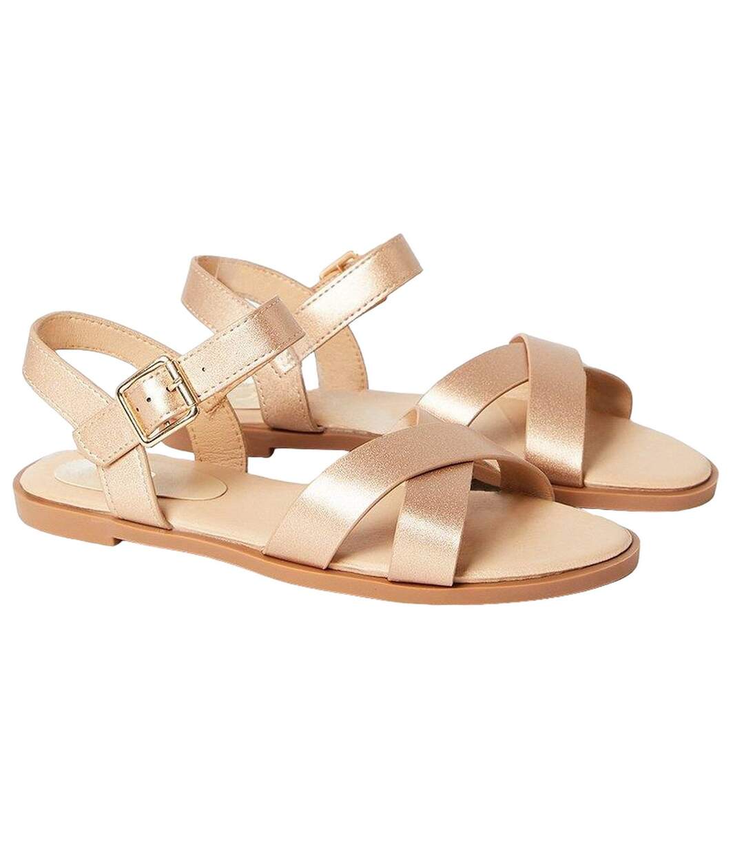 Sandales florence femme rose doré Dorothy Perkins-1