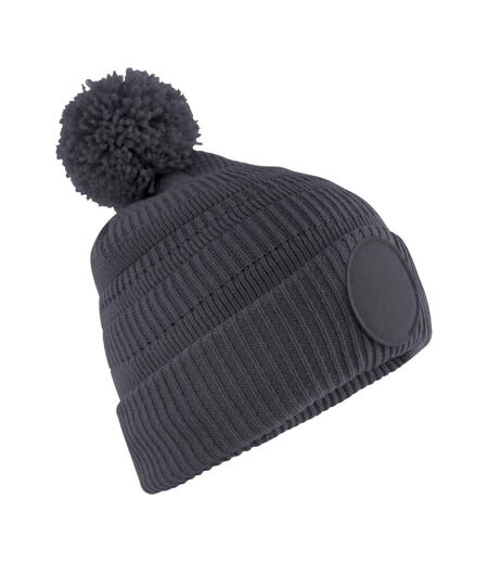 Bonnet Motif/style Écusson Homme Gris Foncé Beechfield