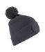 Bonnet Motif/style Écusson Homme Gris Foncé Beechfield-1