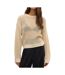 Pull beige femme vero moda madera-1