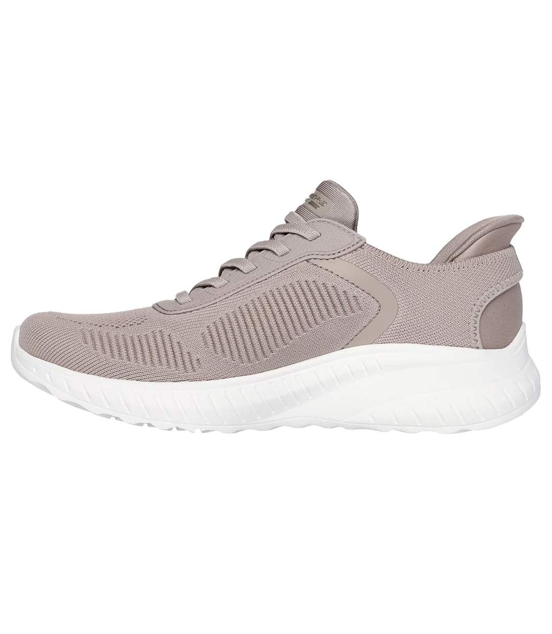 Womens/ladies bobs squad chaos current muse sports trainers taupe Skechers-2