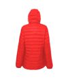 2786 Mens Hooded Water & Wind Resistant Padded Jacket (Red/Navy)