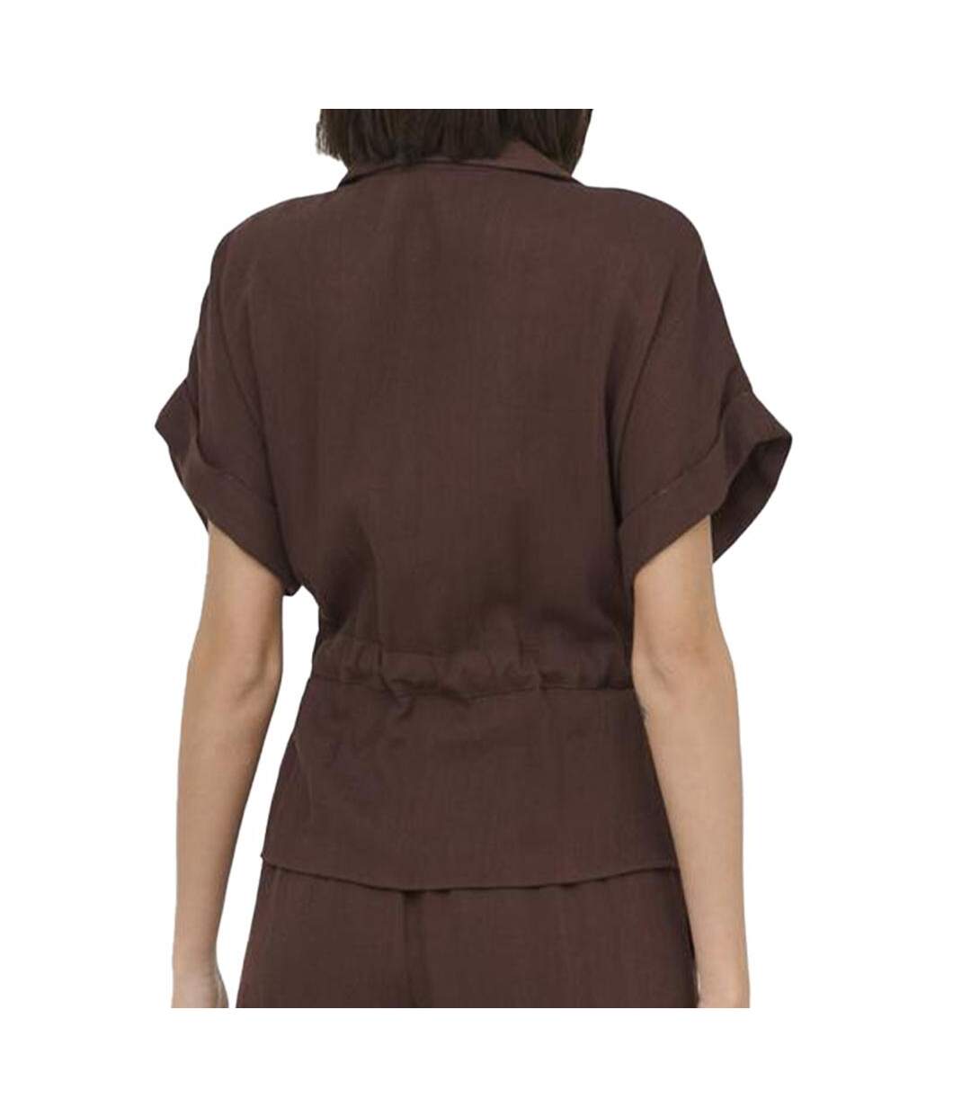 Blouse marron femme jdy mille-2