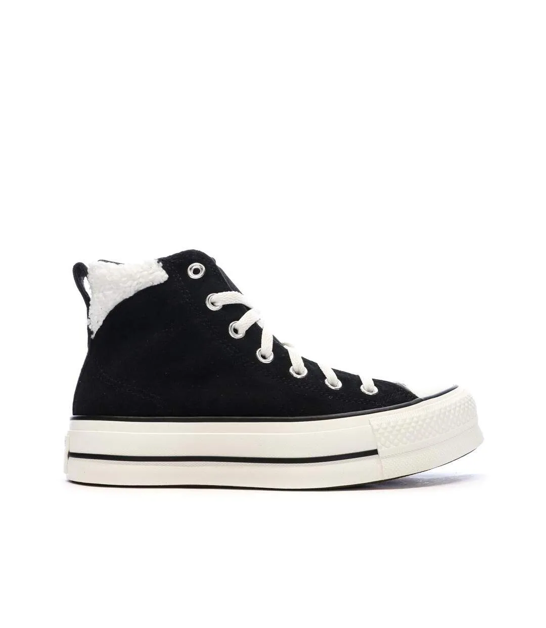 Baskets noires femme converse chuck taylor all star puff-2