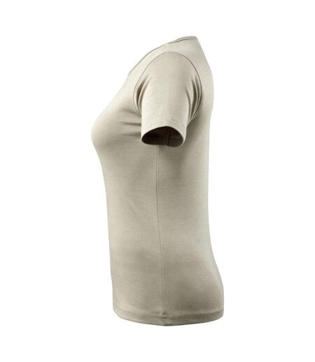 Womens/ladies Crossover Arras T-shirt Light Khaki Mascot