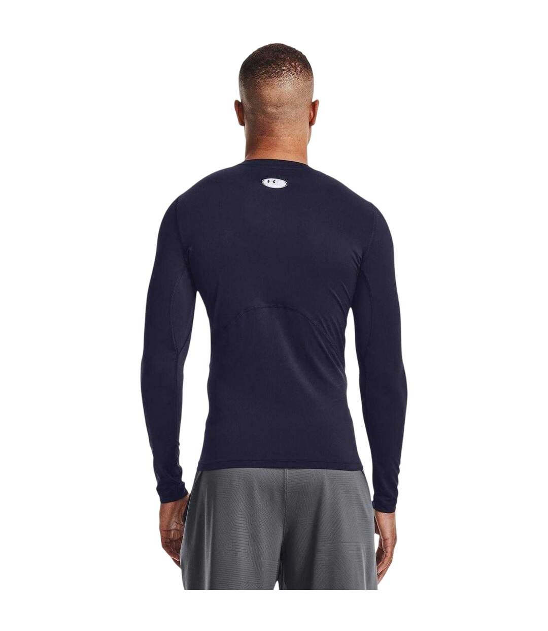 Haut Thermique Homme Bleu Marine Blanc Under Armour-3