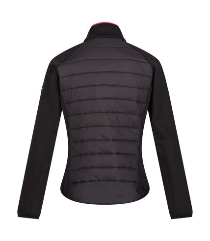 Veste hybride clumber femme noir / rose fluo Regatta