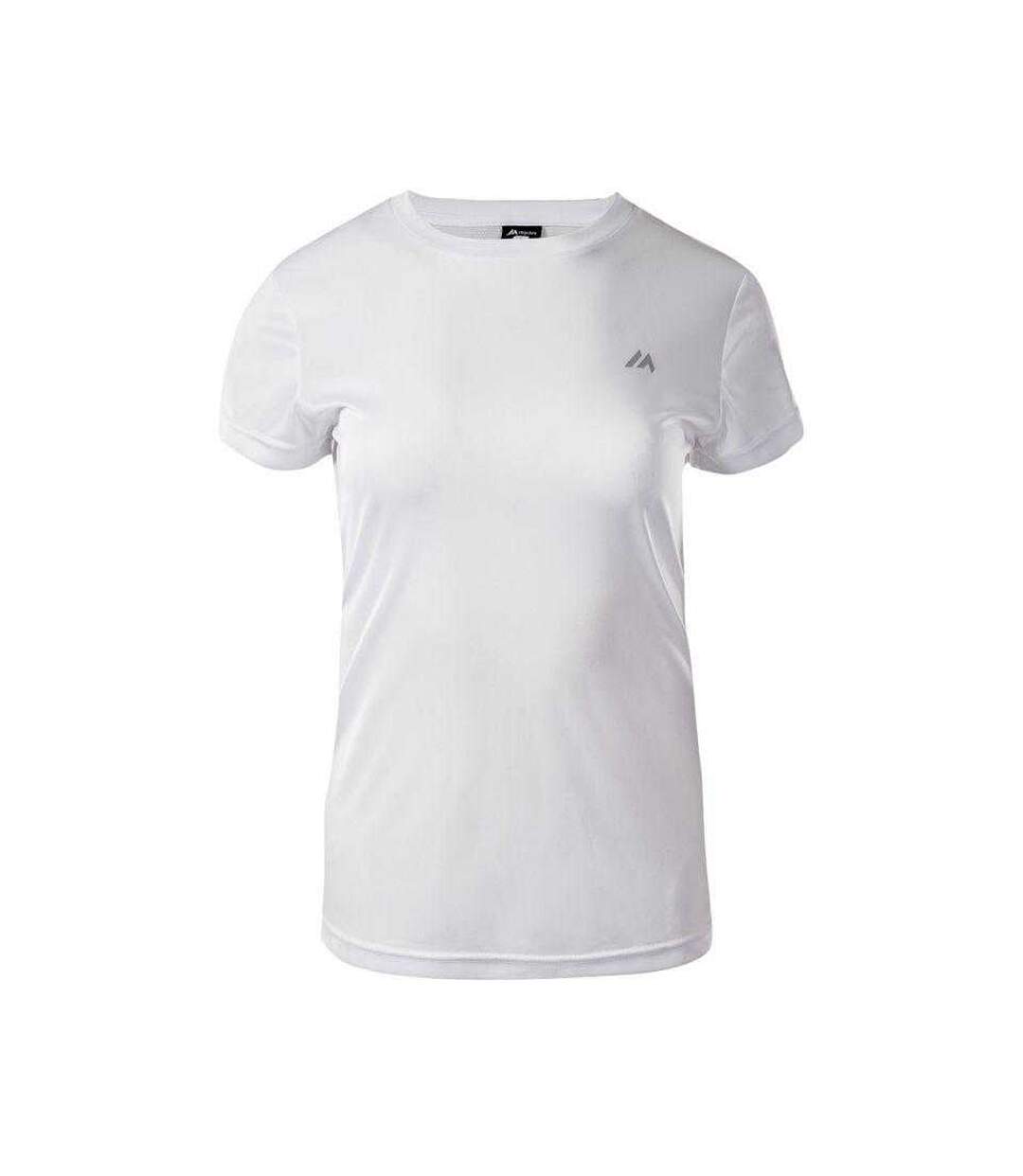 Womens/ladies Bisic T-shirt White Martes-1