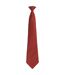 Premier Unisex Adult Colours Fashion Plain Clip-On Tie (Burgundy) (One Size) - UTPC6753