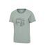 Womens/ladies Forest Bear Organic Loose Fit T-shirt Khaki Green Mountain Warehouse-3