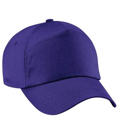 Casquette de baseball 100% coton adulte unisexe pourpre Beechfield