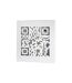 Boîte à Clés Métal QR Code 24cm Blanc