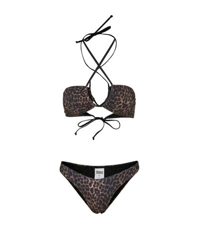 Ensemble Bikini Hot Femme Marron Noir Urban Classics