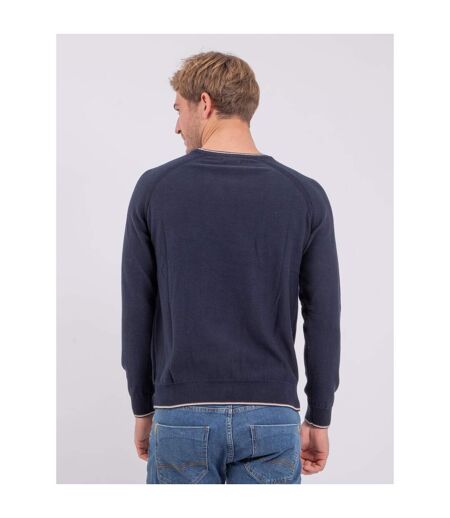 Pull col rond pur coton AMATEO