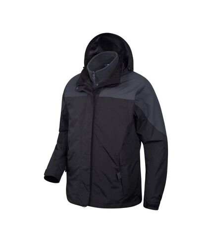Mountain Warehouse Mens Storm 3 in 1 Waterproof Jacket (Gray)