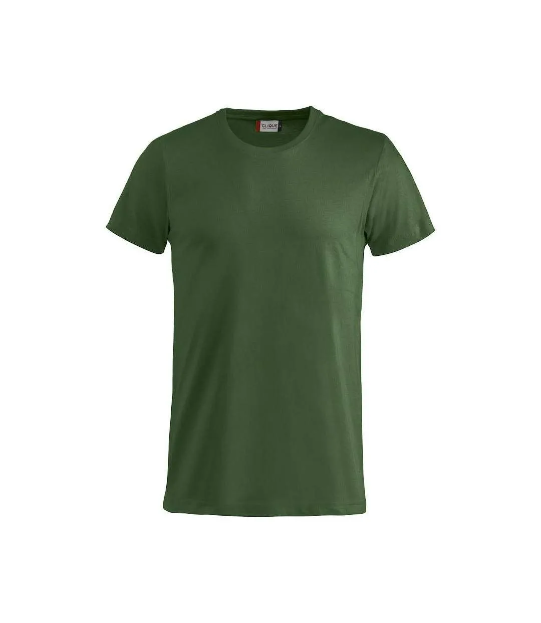 Mens Basic T-shirt Bottle Green Clique-1