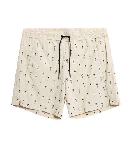 Short De Bain Motif/style Palmier Homme Beige Outhorn