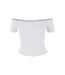 Haut Motif/style Côtelé Femme Blanc Urban Classics-1