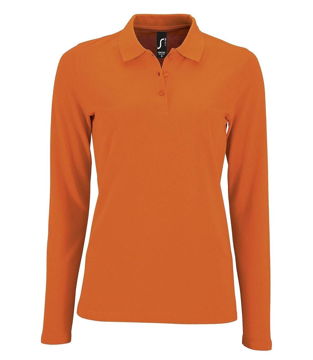 Polo manches longues - Femme - 02083 - orange