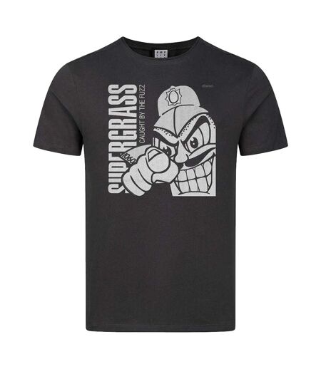 T-shirt Motif/style Supergrass Fuzz Adulte Charbon Amplified