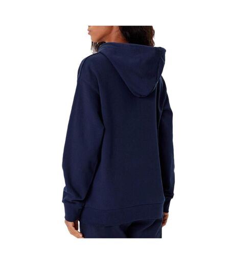 Sweat à capuche marine femme lacoste polaire surdimensionné