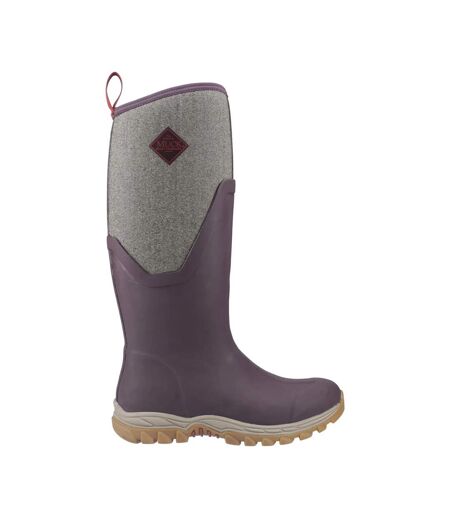 Womens/ladies arctic sport ii tall wellington boots wine Muck Boots