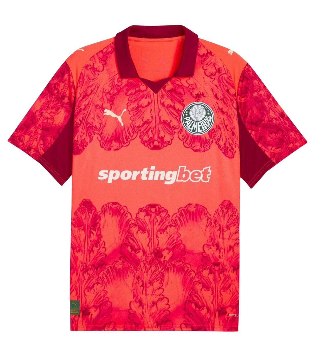 Mens World Cup 25/26 Se Palmeiras Football Shirt Glowing Red Puma-2