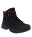 Hi-Tec Womens/Ladies Jackdaw Waterproof Mid Cut Boots (Black/Burgundy) - UTFS10514