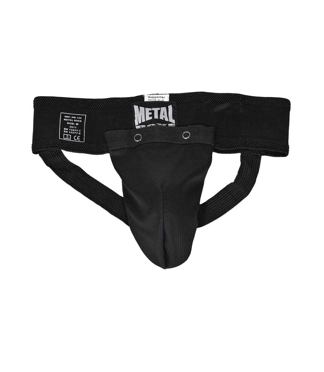 Coquille de protection slip noir homme metal boxe b146-1