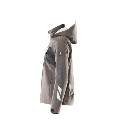 Womens/ladies Accelerate Shell Jacket Dark Anthracite Black Mascot