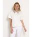 Blouse col pailleté sequins manches courtes-1
