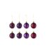 Lot de 8 Boules de Noël Cornelia 8cm Mauve-1