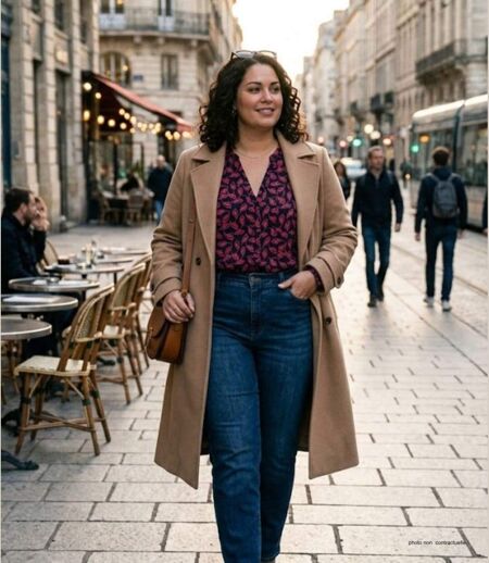 Chemisier en Viscose MAYFLOWER N3203 : Confort Fluide et Look Chic Assuré