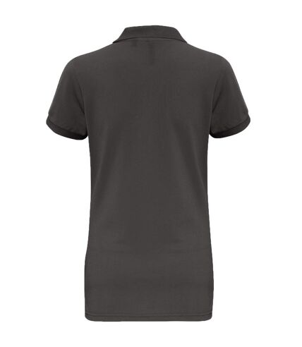Asquith & Fox Womens/Ladies Short Sleeve Performance Blend Polo Shirt (Charcoal) - UTRW5354