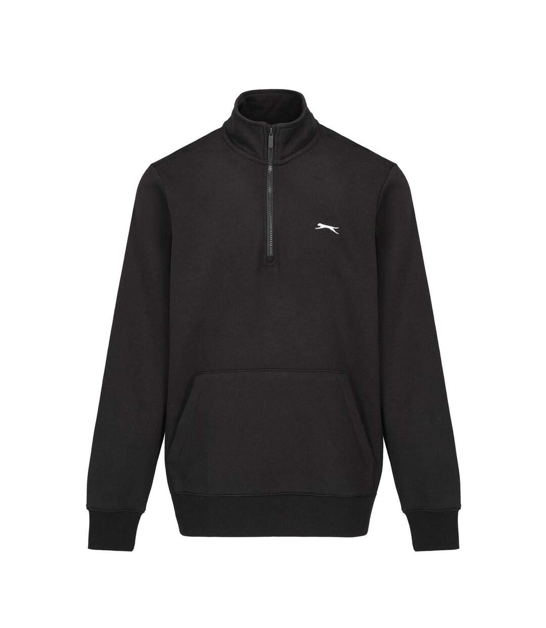 Mens Quarter Zip Fleece Black Slazenger-1