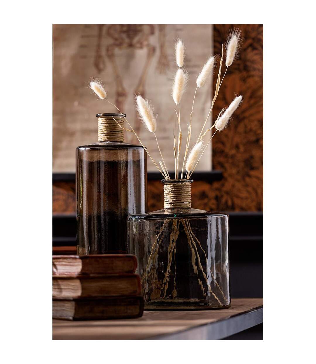 Vase Design en Verre Safari 75cm Marron-2