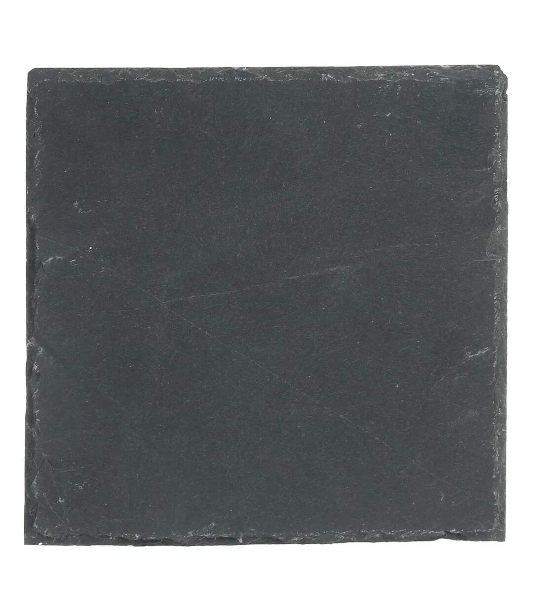Lot de 6 Assiettes à Dessert Carrées Ardoise 20cm Gris-1
