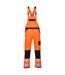 Portwest Mens PW3 Hi-Vis Safety Bib And Brace Overall (Orange/Black) - UTPW942