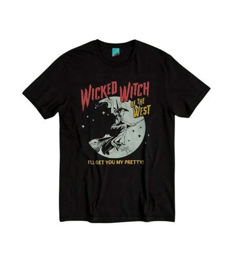 T-shirt Wicked Witch Of The West Adulte Noir Charbon The Wizard Of Oz