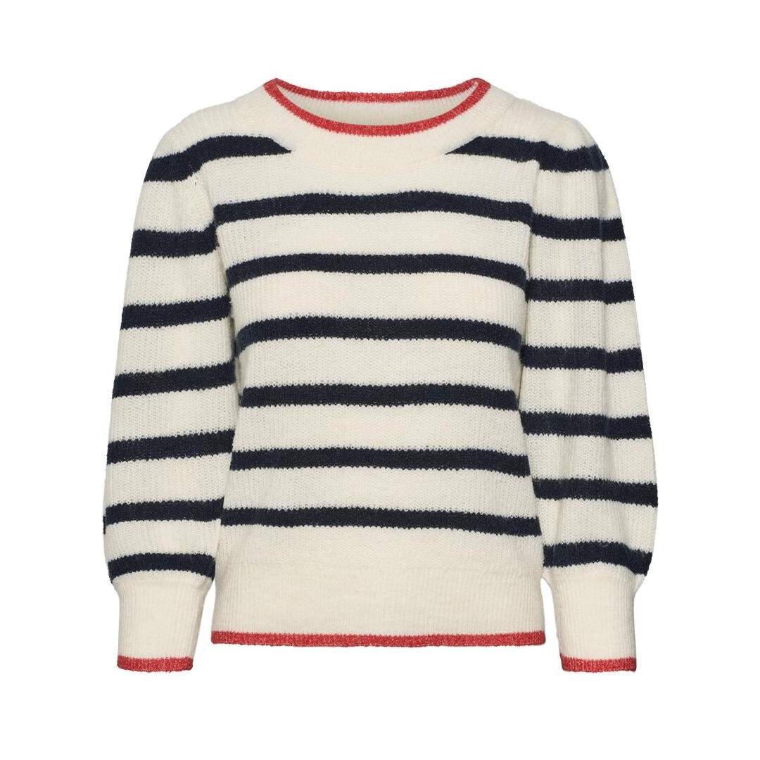 Pull Marinière Femme Vero Moda Vigga - L-1