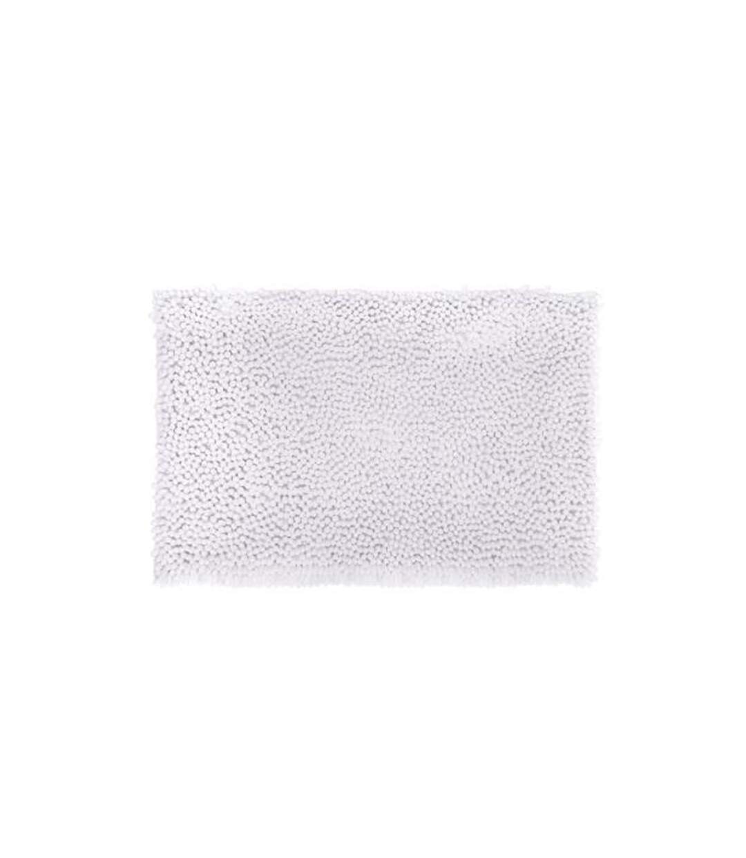 Tapis de Salle De Bain Maxi Chenille 50x80cm Blanc-1