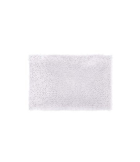 Tapis de Salle De Bain Maxi Chenille 50x80cm Blanc
