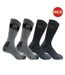Pack Of 4  Mens Crew Socks  Multicoloured Gelert-1